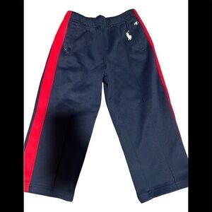 𝅺boys polo RLX Ralph Lauren track pants navy with red stripe size 3t